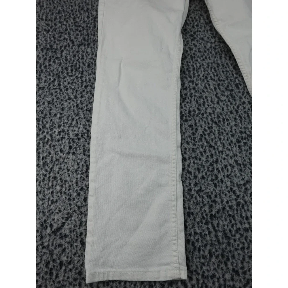 Levi's 511 Slim Fit Jeans Mens 34x30 White Stretch Denim 04511-1943